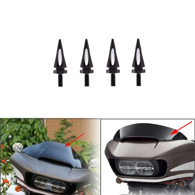 CWXEDN Street Glide Windshield Bolts Motorcycle Fairing Bolts Windshield SpikeScrews Compatible with Harley Street Glide Touring Models,Road Windshield Trim(Road Glide 2015-2024) - Image 5
